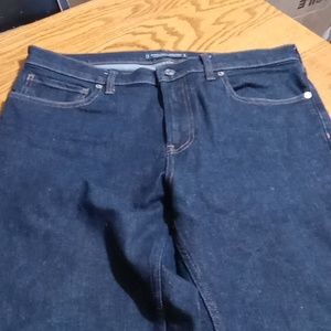 EVERLANE MEN'S 33 x 34 Jeans Denim Pants New DARK BLUE RELAXED 4 WAY STRETCH